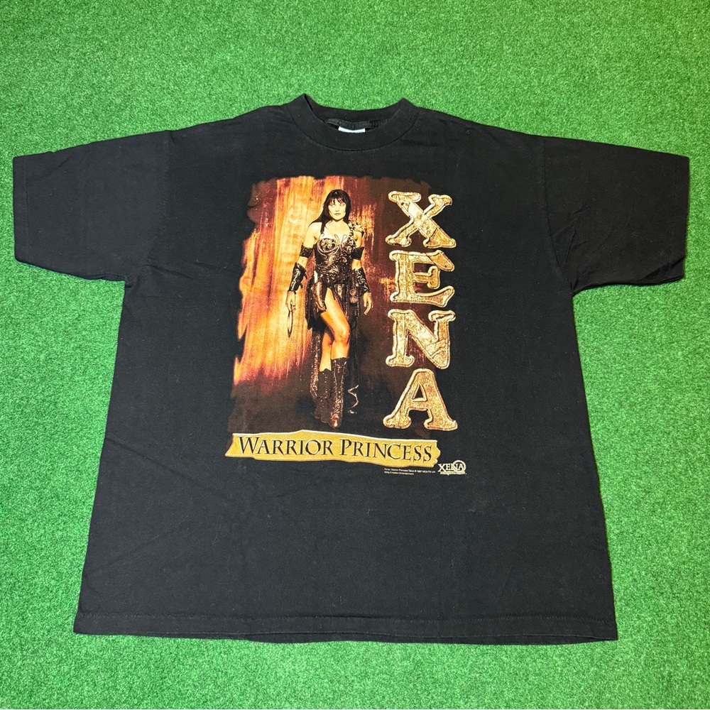 Vintage 90s Xena Princess Warrior 1997 Fantasy Allsport Mens XXL T Shirt